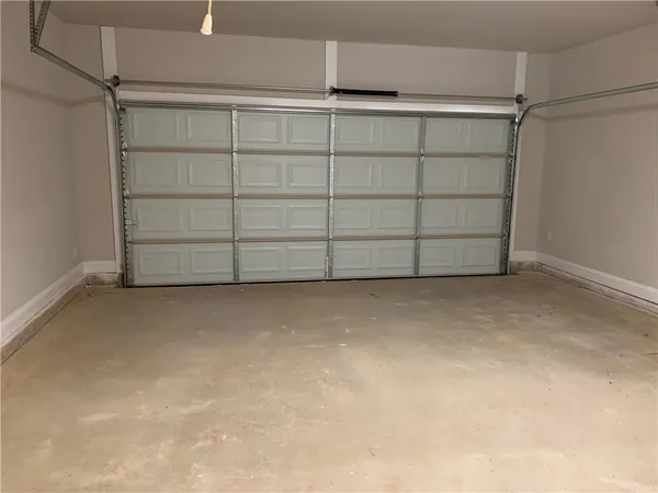 a view of a garage