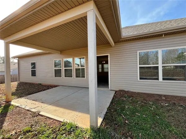 a view of front door of house
