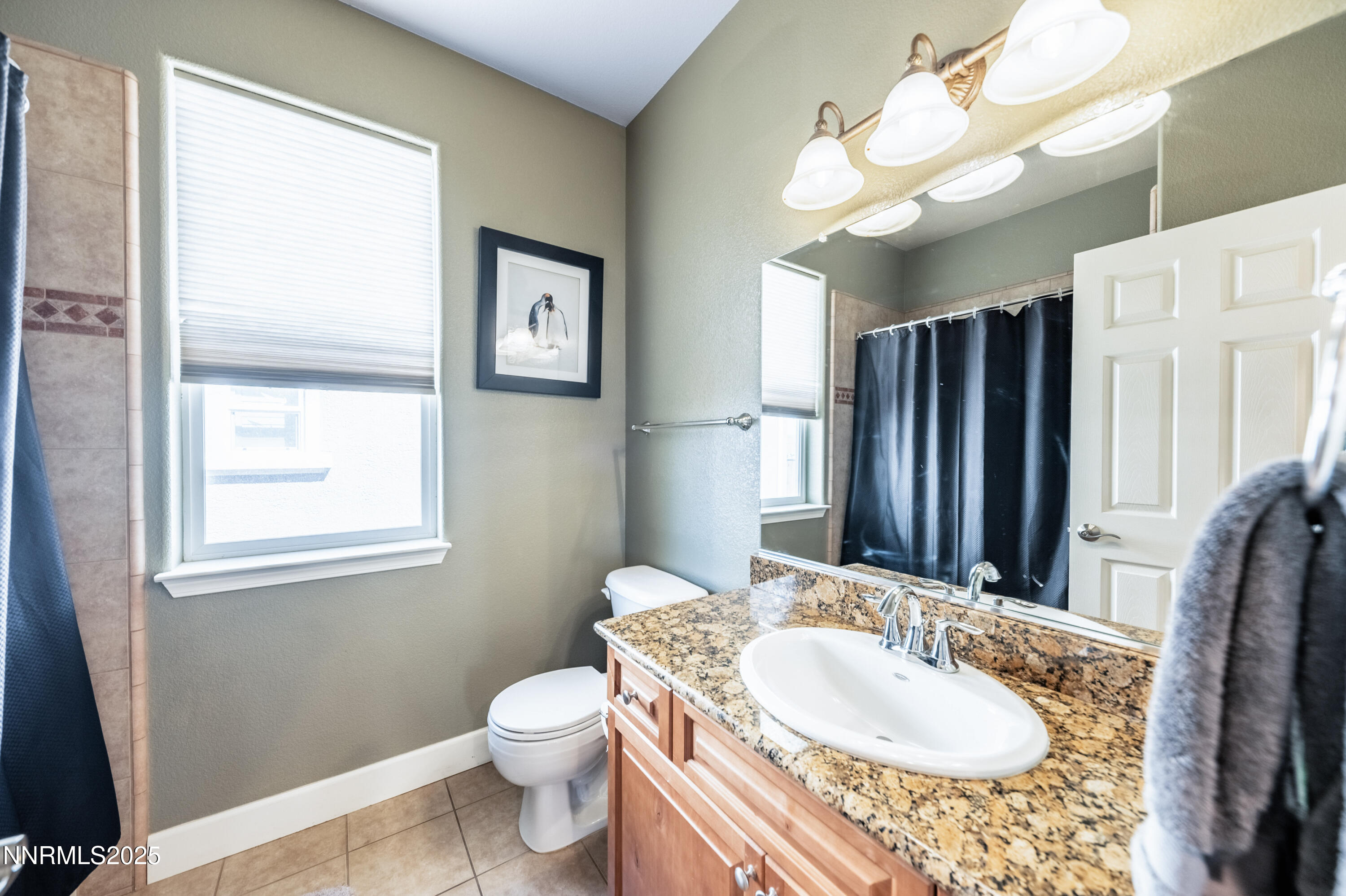3715 Coastal Street Reno, NV 89512 - Photo 27 of 35 a bathroom with a granite countertop sink toilet and a mirror