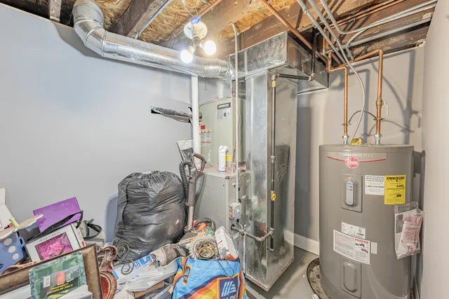 a room with storage and utility