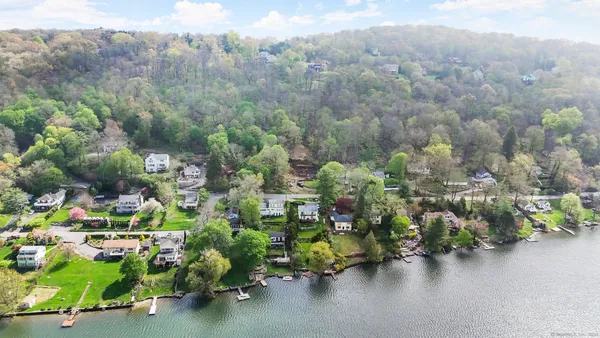 a backyard of a bunch of flowers and trees