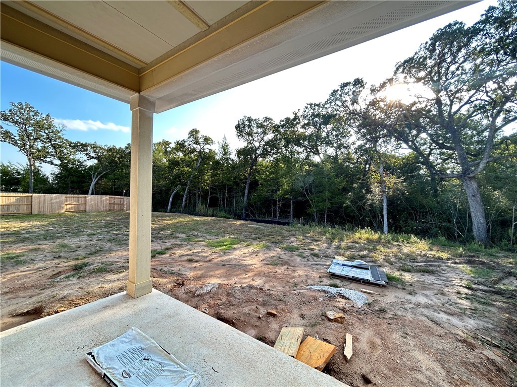 1648 Frontera Ranch College Station, TX 77845 - Photo 16 of 24 a backyard of a house with lots of green space
