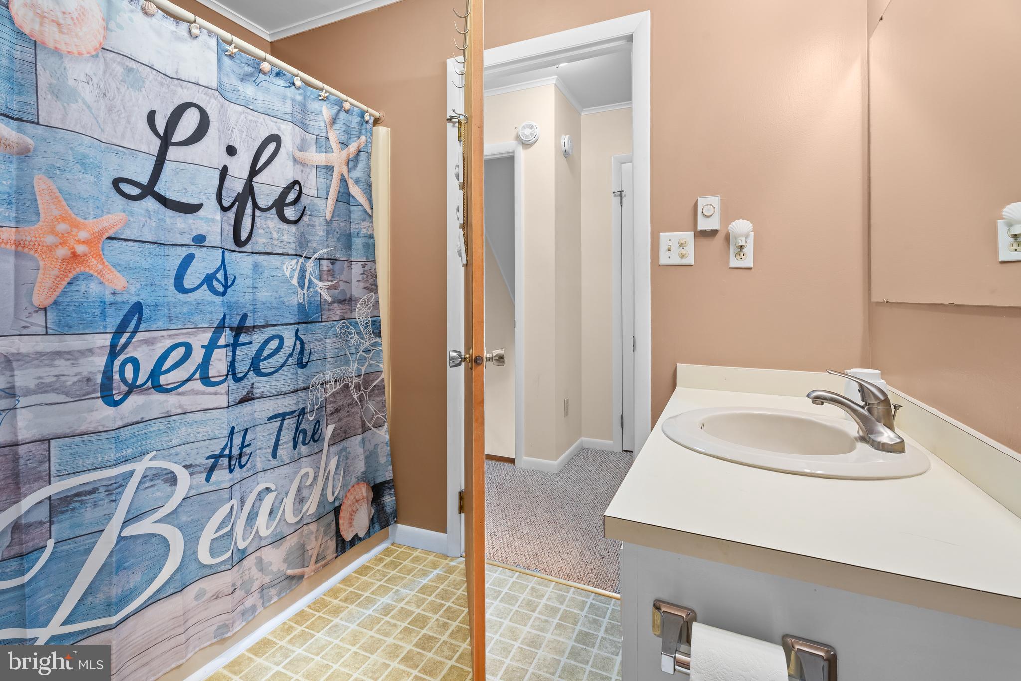85 Ocean Parkway Ocean Pines, MD 21811 - Photo 50 of 78 a bathroom with a sink and a mirror