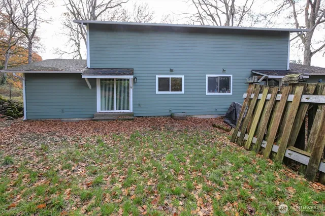 a brick house with a yard