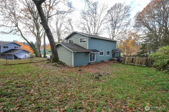 a house view with a outdoor space