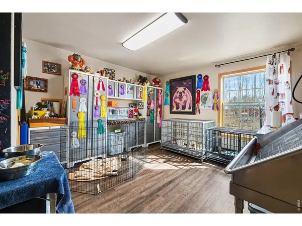 a view of a living room and dining room