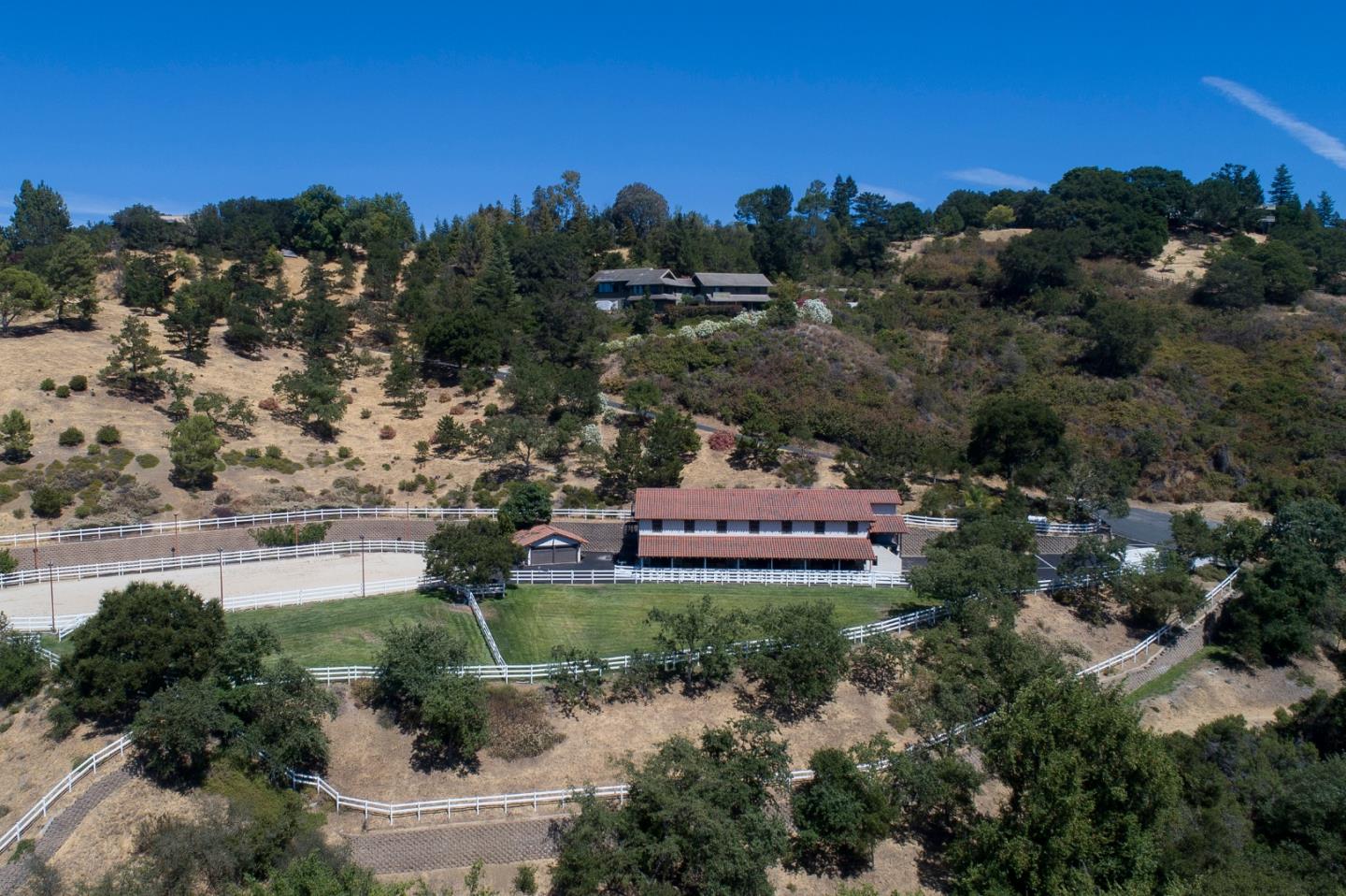22344 Regnart Road Cupertino, CA 95014 - Photo 15 of 20 an aerial view of a house with a yard
