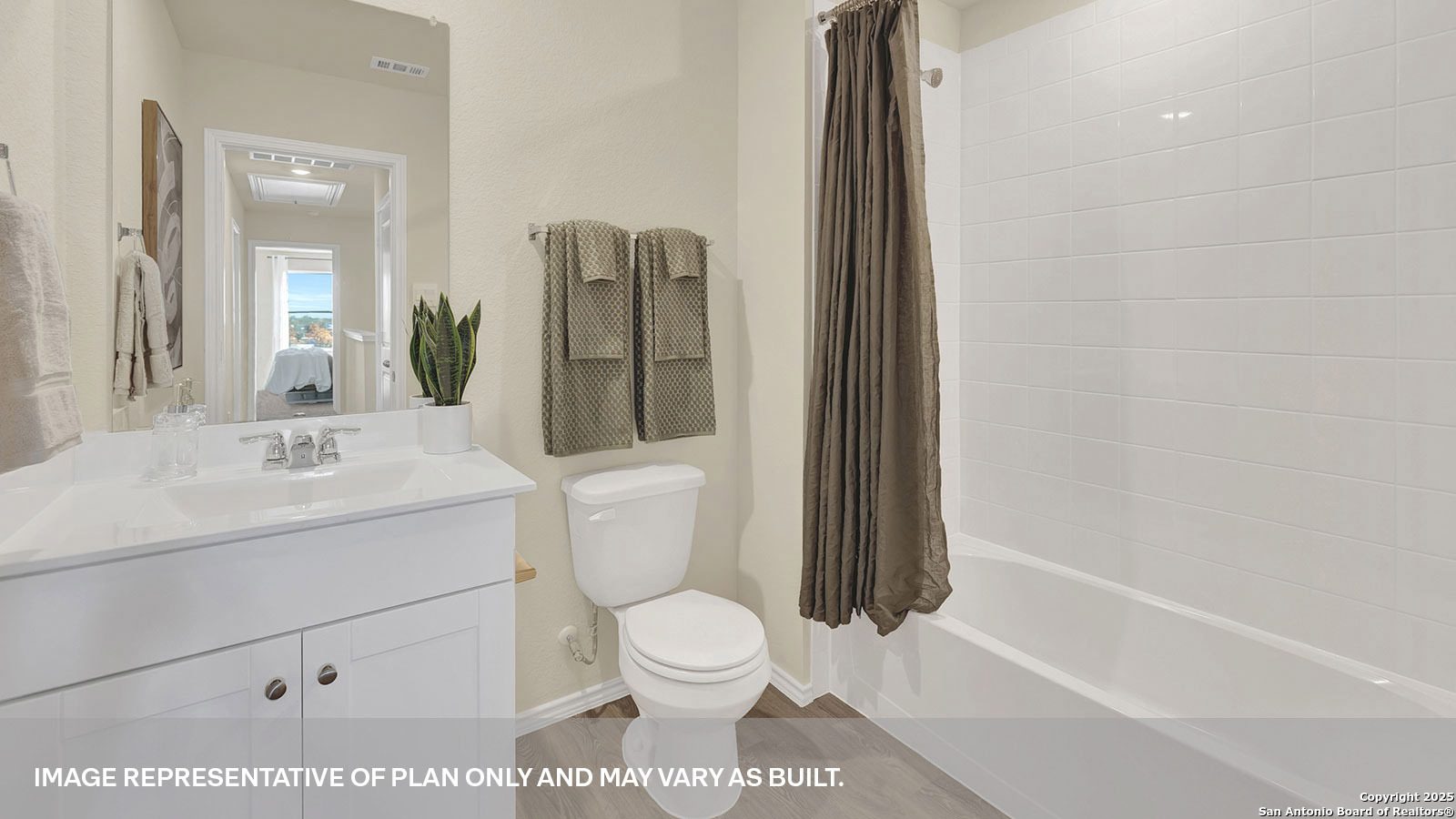 188 Surrey Oaks Maxwell, TX 78656 - Photo 19 of 35 a bathroom with a toilet sink and shower
