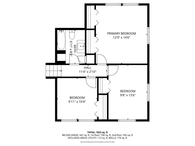 a picture of a bench in front of a door