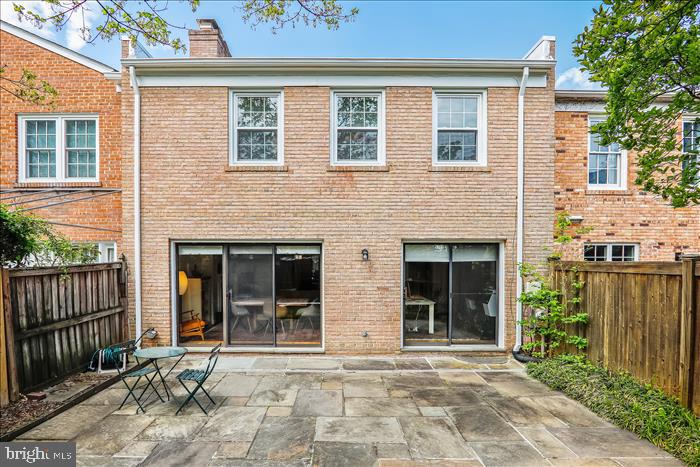 4209 48th Place Northwest Washington, DC 20016 - Photo 34 of 40 Rear Patio (Exterior Elevation)