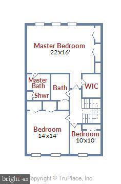 4209 48th Place Northwest Washington, DC 20016 - Photo 39 of 40 Upper Floor Plan