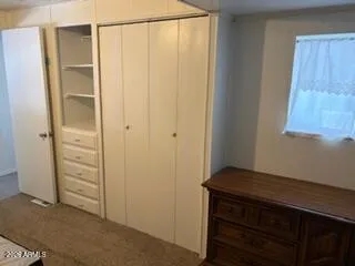 a view of a closet area
