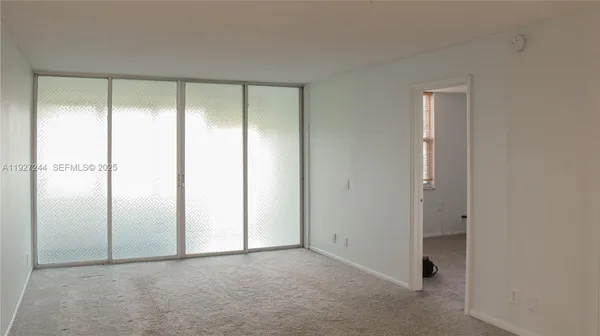 a view of an empty room