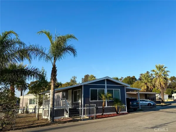 a view of a house with a patio