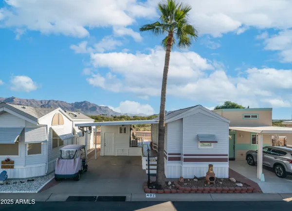 a front view of a house
