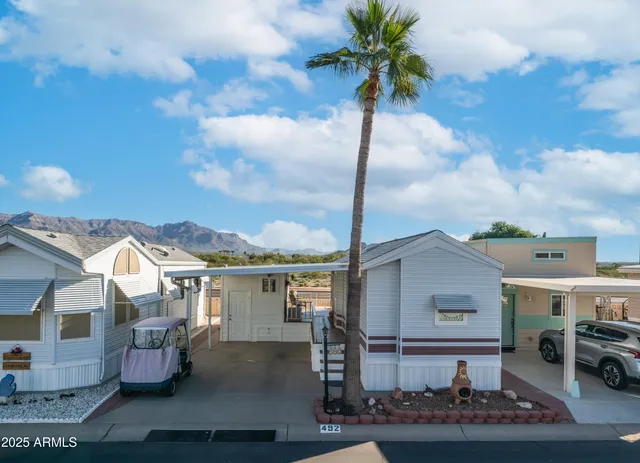 a front view of a house