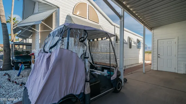 a view of a house with a patio