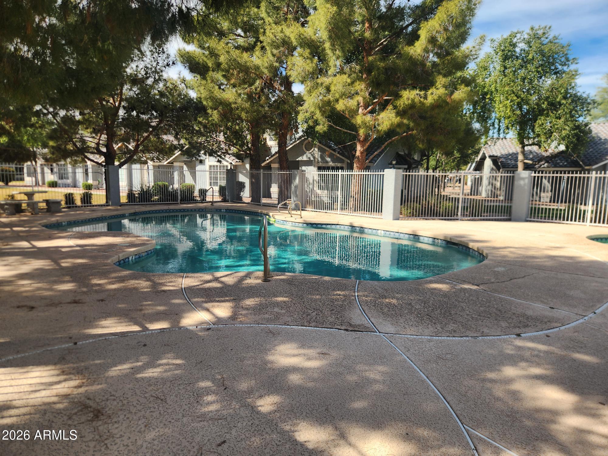 860 North McQueen Road, Unit 1145 Chandler, AZ 85225 - Photo 56 of 63 a view of a yard with plants and large trees