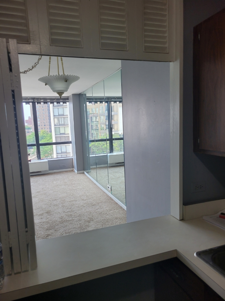 5415 North Sheridan Road, Unit 609 Chicago, IL 60640 - Photo 25 of 25 a room with a large window and a fireplace