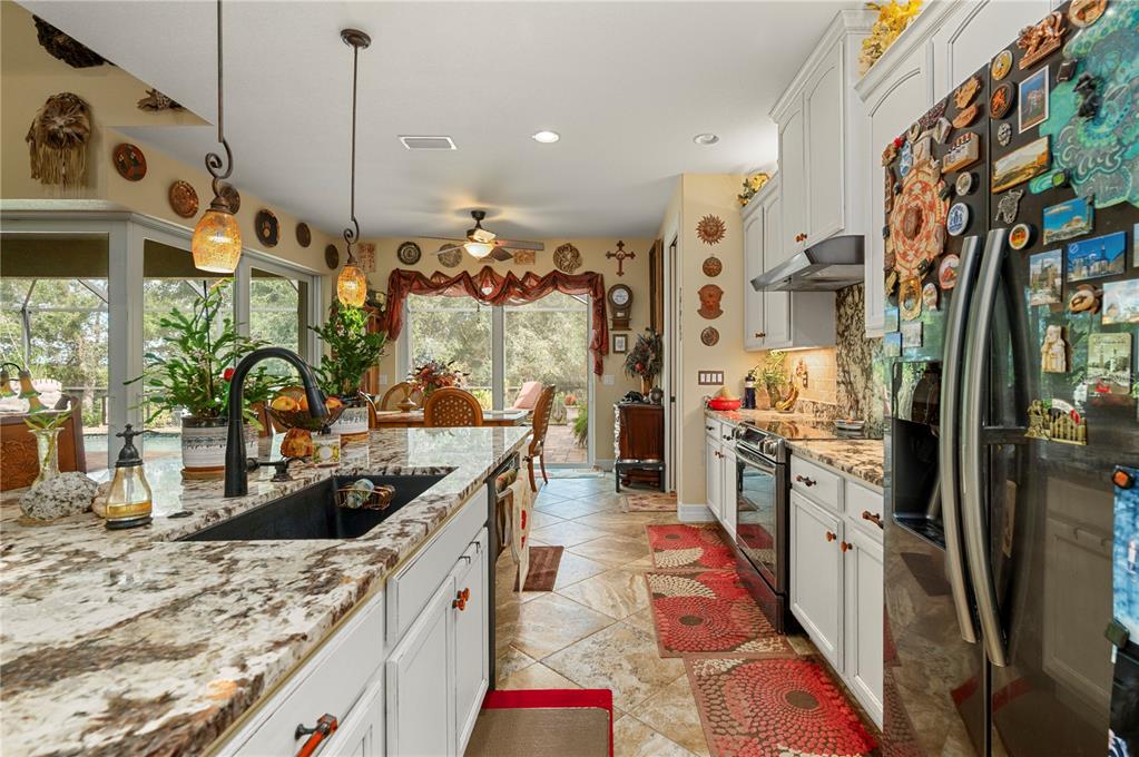 38881 Washington Loop Road Punta Gorda, FL 33982 - Photo 17 of 63 a kitchen with stainless steel appliances granite countertop a sink and a stove