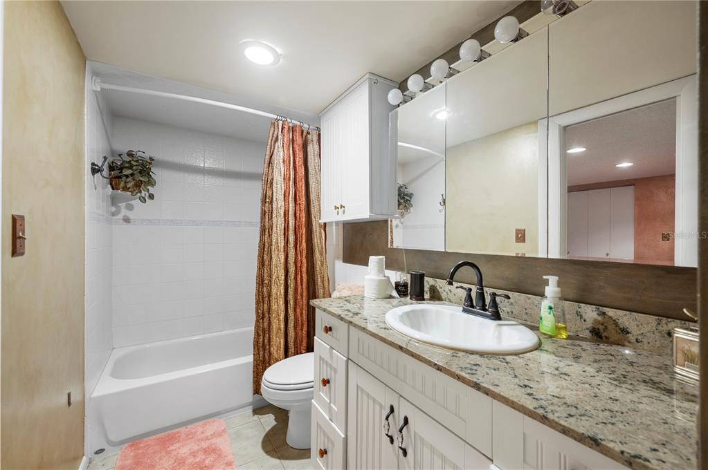 38881 Washington Loop Road Punta Gorda, FL 33982 - Photo 49 of 63 a bathroom with a granite countertop sink toilet and shower