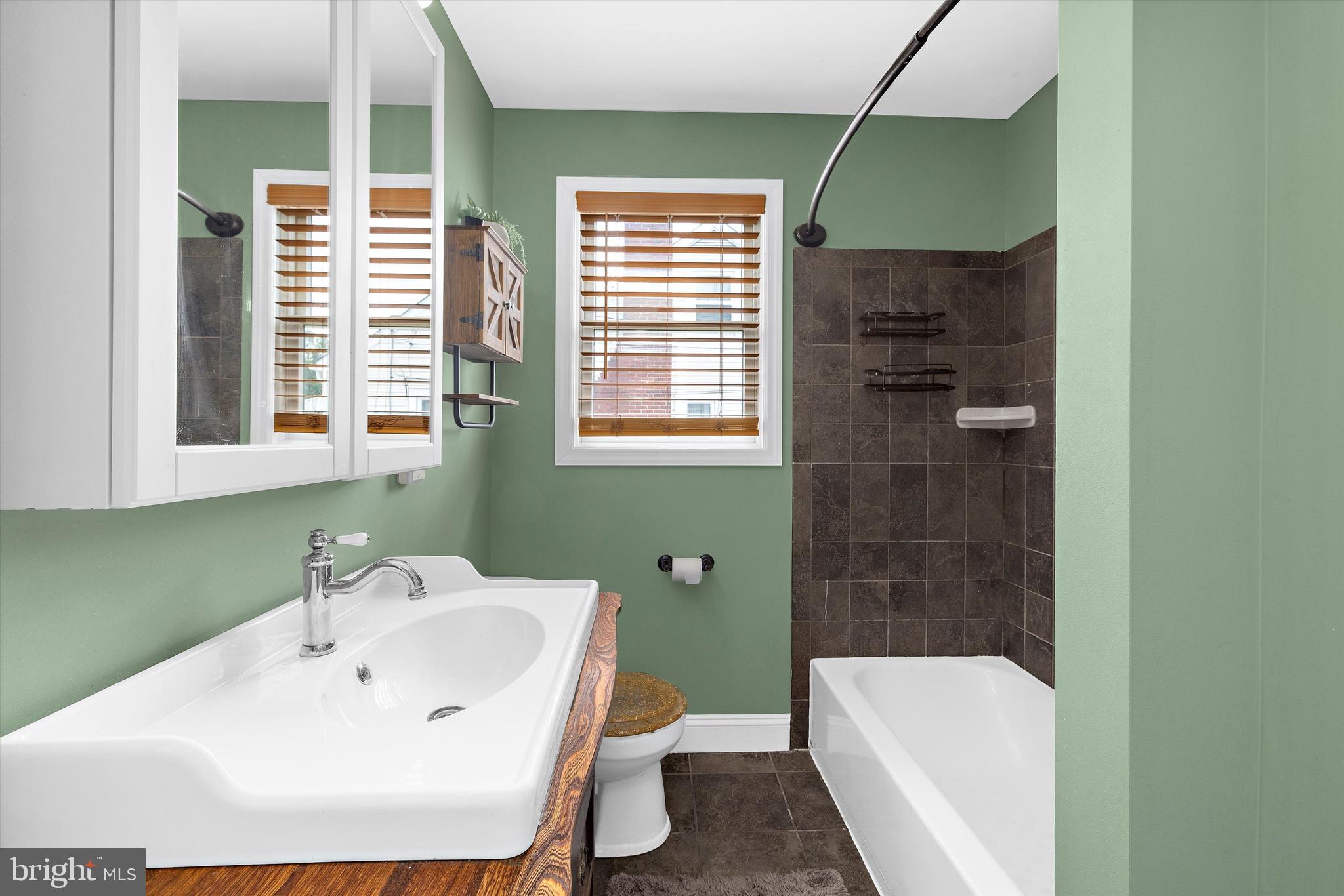 8464 Geneva Road Pasadena, MD 21122 - Photo 18 of 59 a bathroom with a sink a toilet and shower