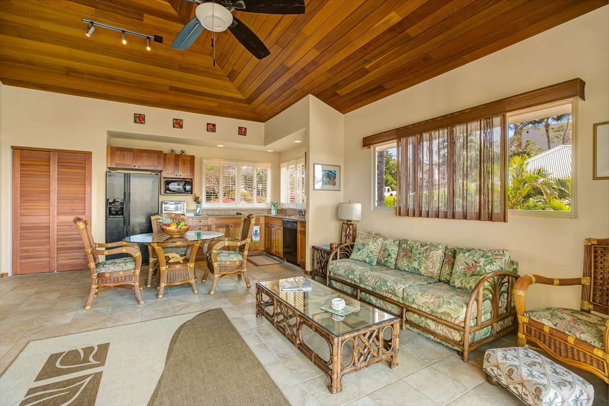 1811 Pe'e Road Koloa, HI 96756 - Photo 18 of 25 a living room with furniture and a chandelier