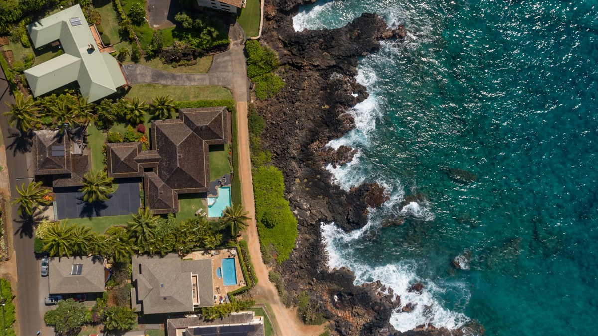 1811 Pe'e Road Koloa, HI 96756 - Photo 23 of 25 an aerial view of a house with a yard