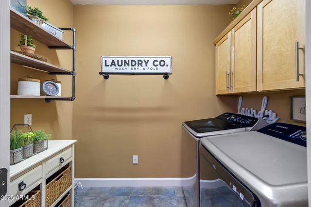 a room with storage and utility