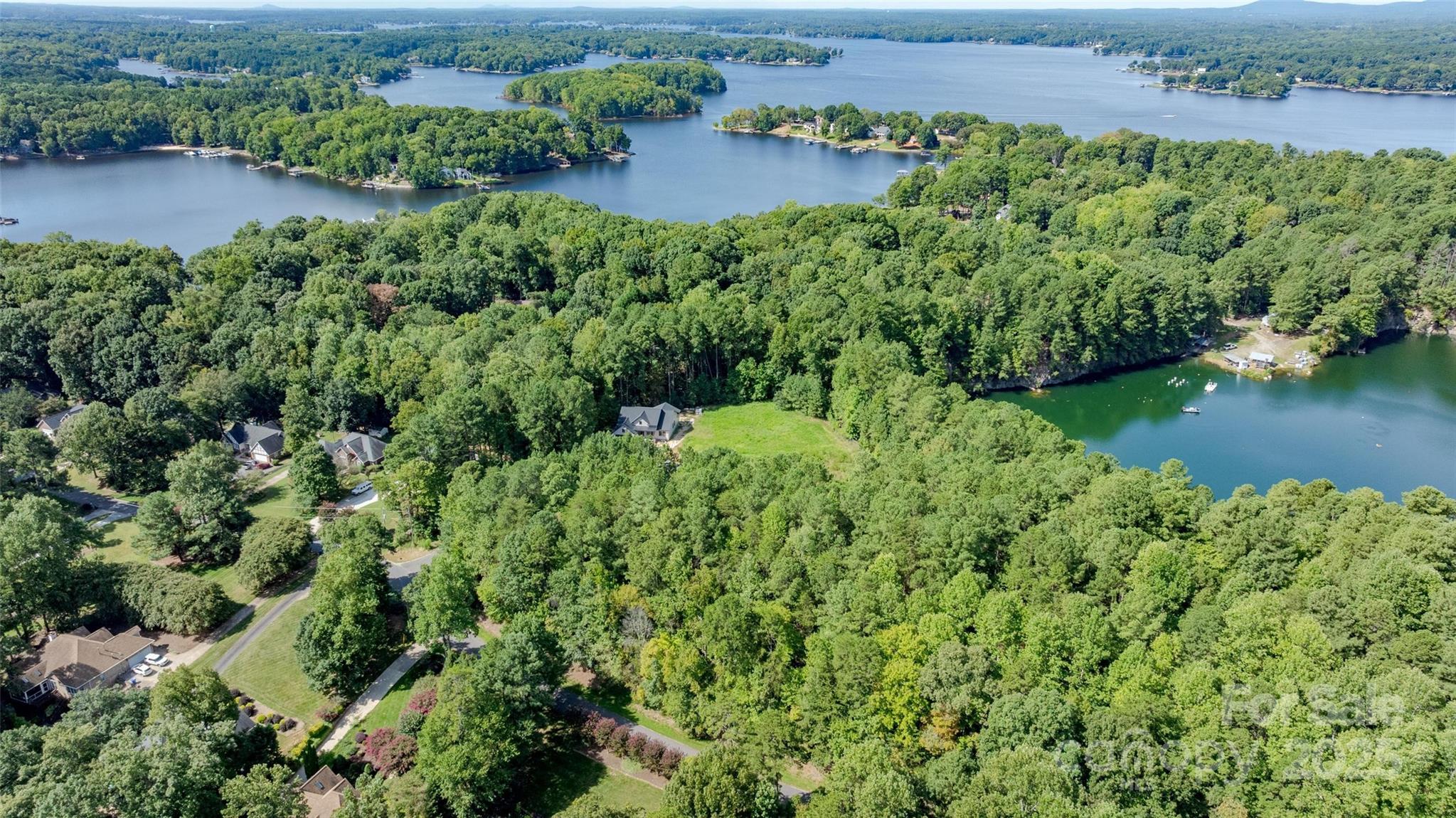 122 Ridgetop Road, Unit 4 Mooresville, NC 28117 - Photo 8 of 11 an aerial view of a houses with a yard and lake view