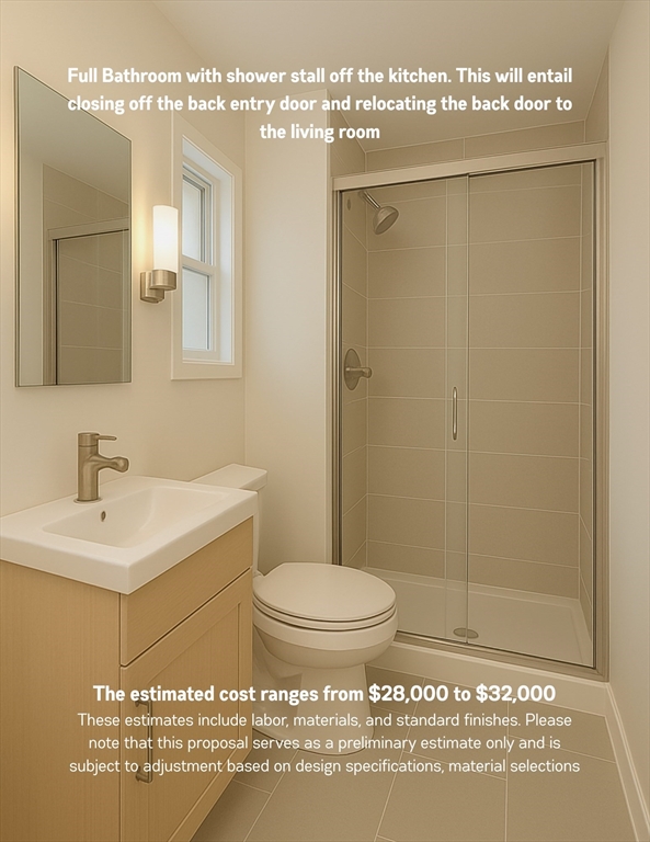 571 Washington Street Winchester, MA 01890 - Photo 35 of 35 a bathroom with a sink a toilet and shower