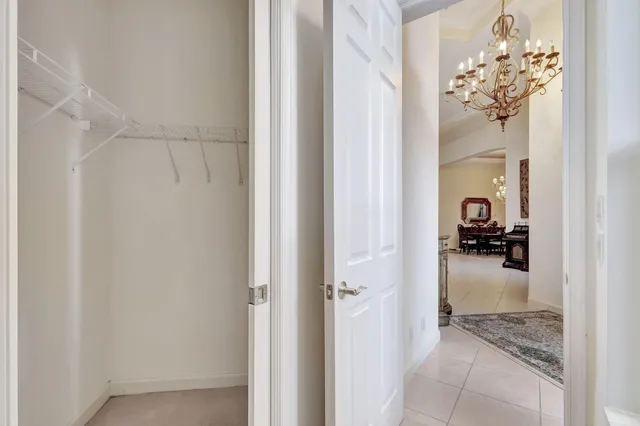 a view of a lake with a city