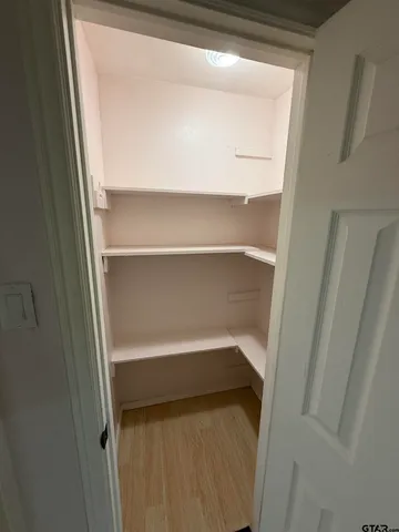 a close view of closet