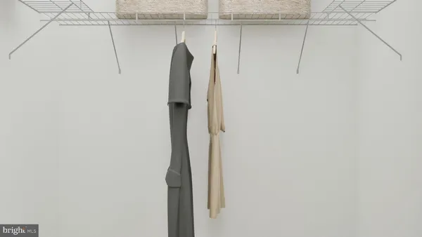 a view of a walk in closet