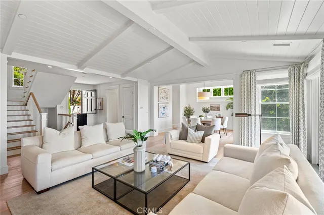 a view of a balcony with furniture