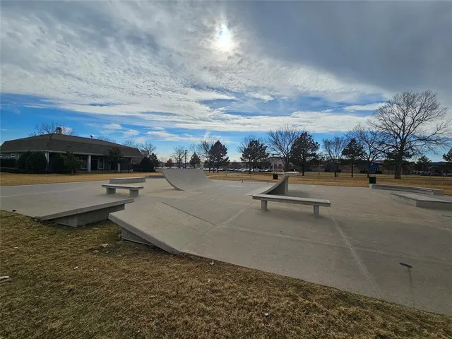 a view of a street with some trees