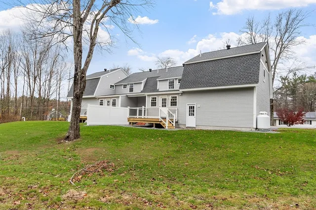 a house view with a garden space