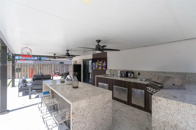 a outdoor space with patio the couches and a dining table with garden view