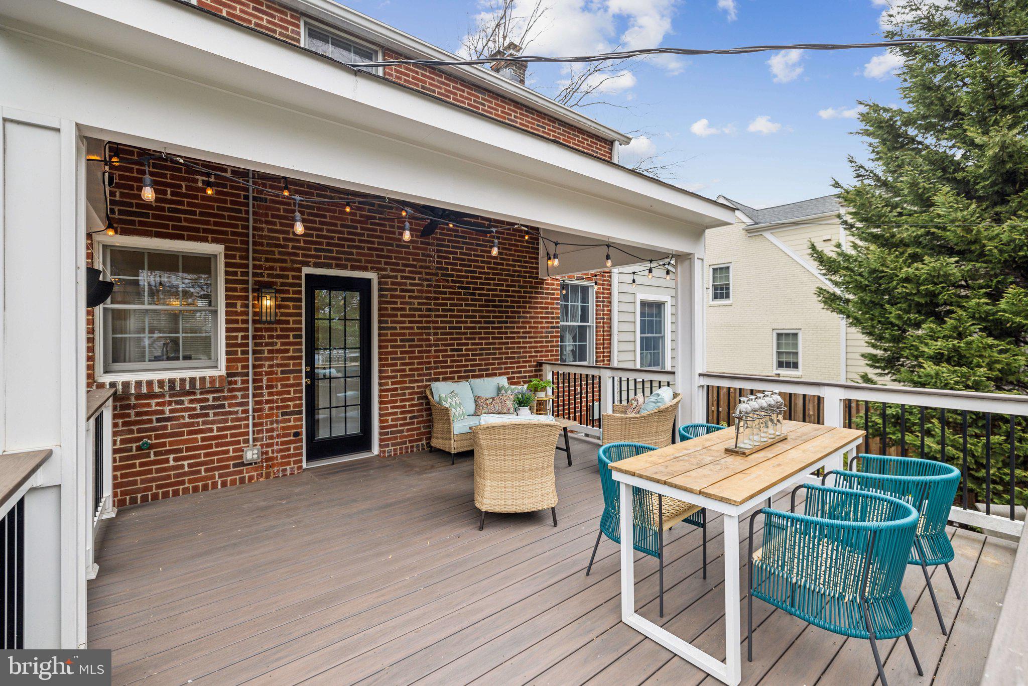 3808 North Pershing Drive Arlington, VA 22203 - Photo 34 of 42 a balcony with furniture and wooden floor