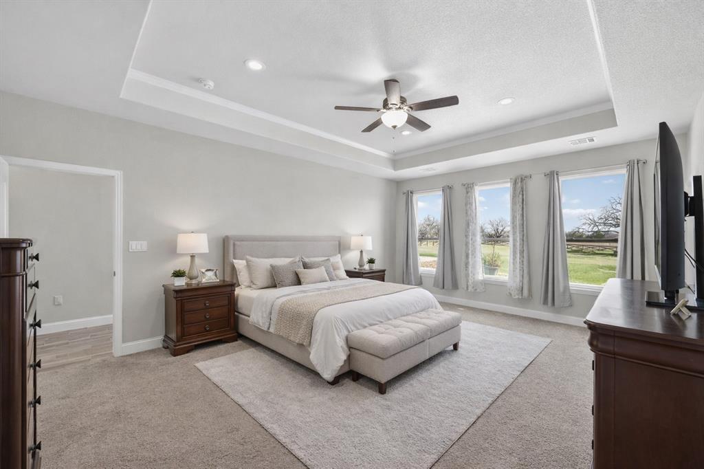 7613 Carter Ranch Road Azle, TX 76020 - Photo 10 of 37 Huge primary bedroom! Virtually staged.