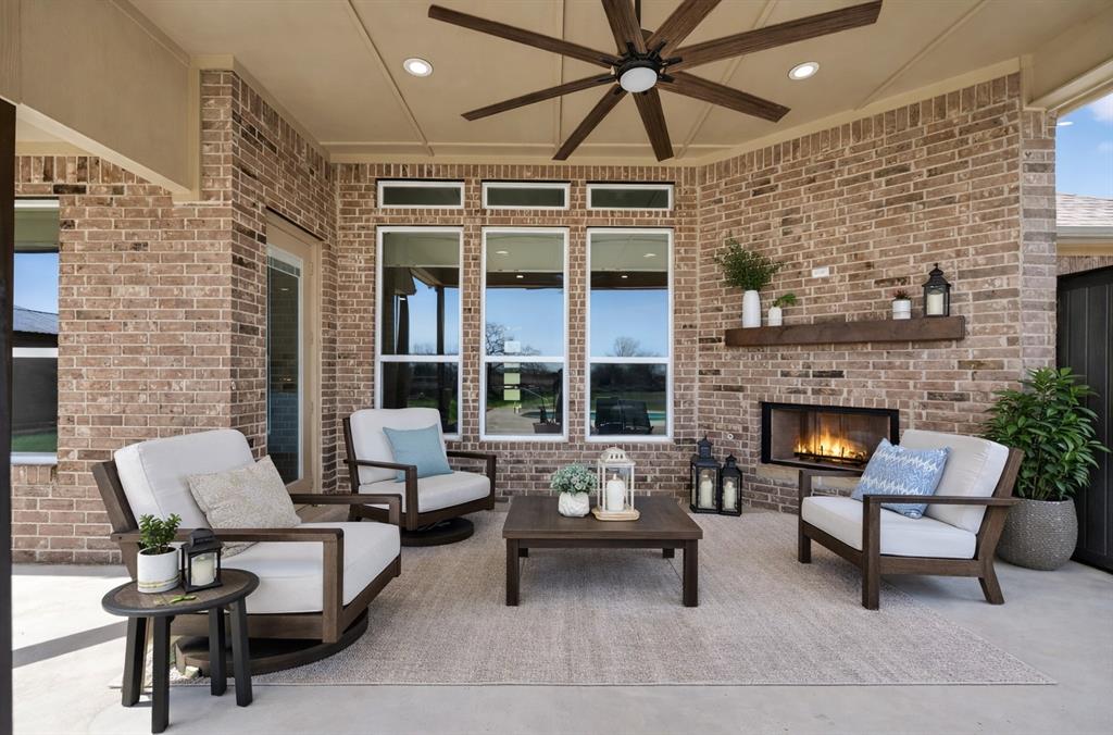 7613 Carter Ranch Road Azle, TX 76020 - Photo 22 of 37 Complete with outdoor fireplace! Virtually staged.