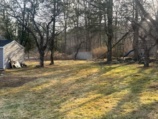 a view of yard with trees