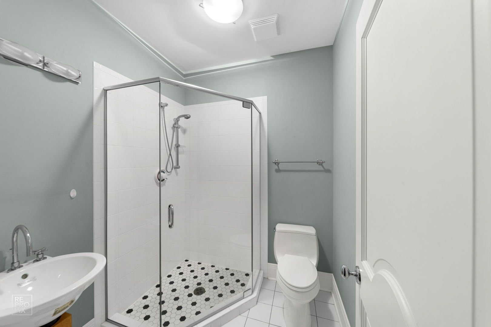 355 Flagg Court Hinsdale, IL 60521 - Photo 38 of 53 a bathroom with a shower a toilet and a sink