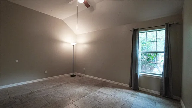 a view of a room with an empty space