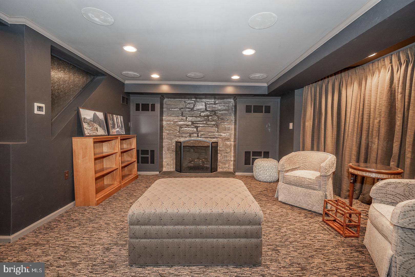 630 Glenmary Road Wayne, PA 19087 - Photo 54 of 77 Lower Level Family Room with 3 daylight windows