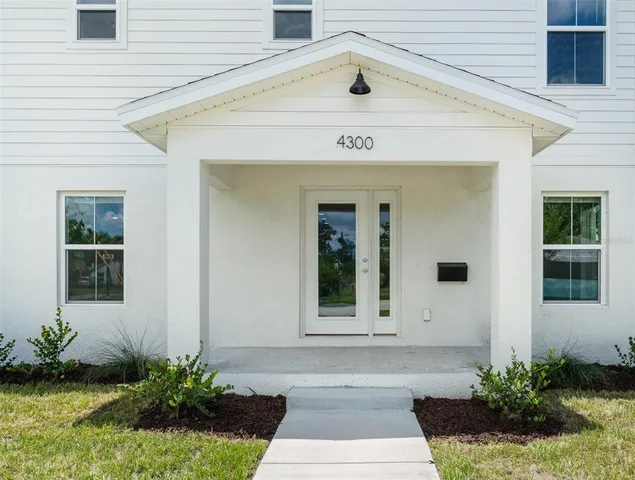 a view of entrance front of house