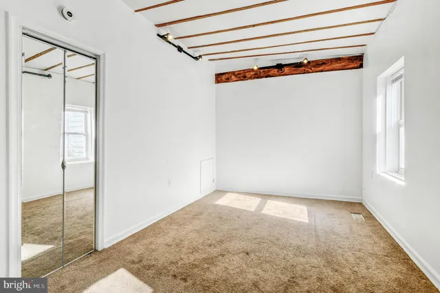 a view of a room with window