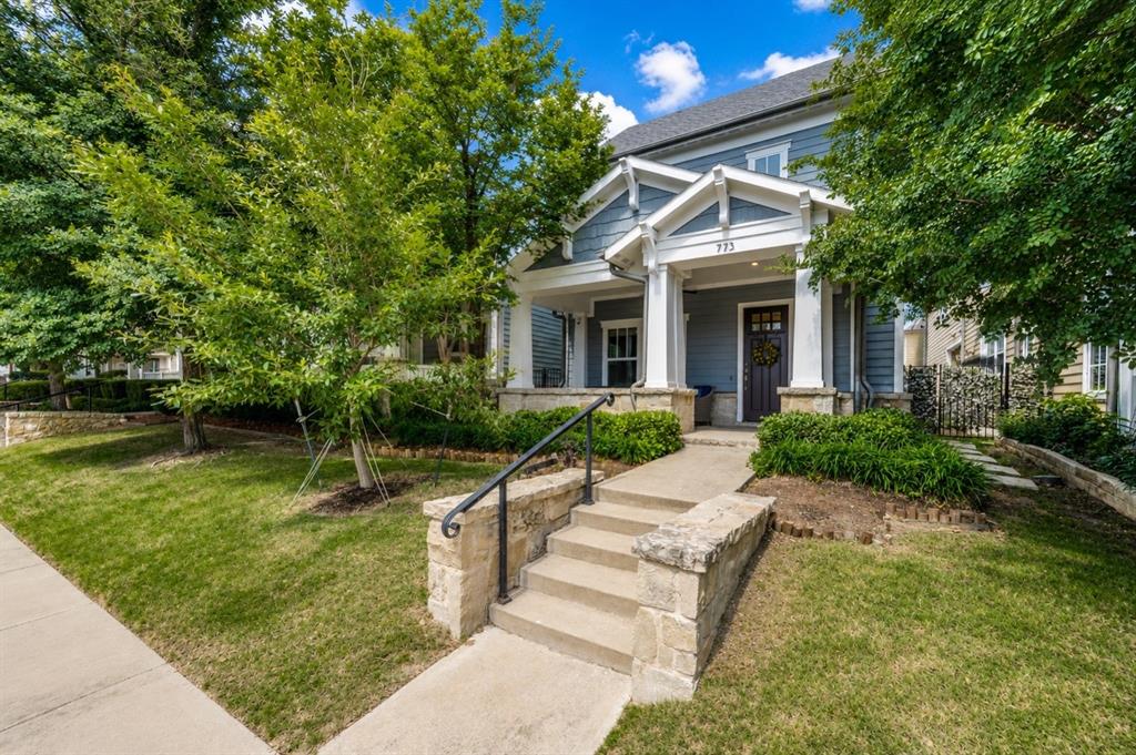 773 South Coppell Road Coppell, TX 75019 - Photo 1 of 30 a view of house with garden and tall trees