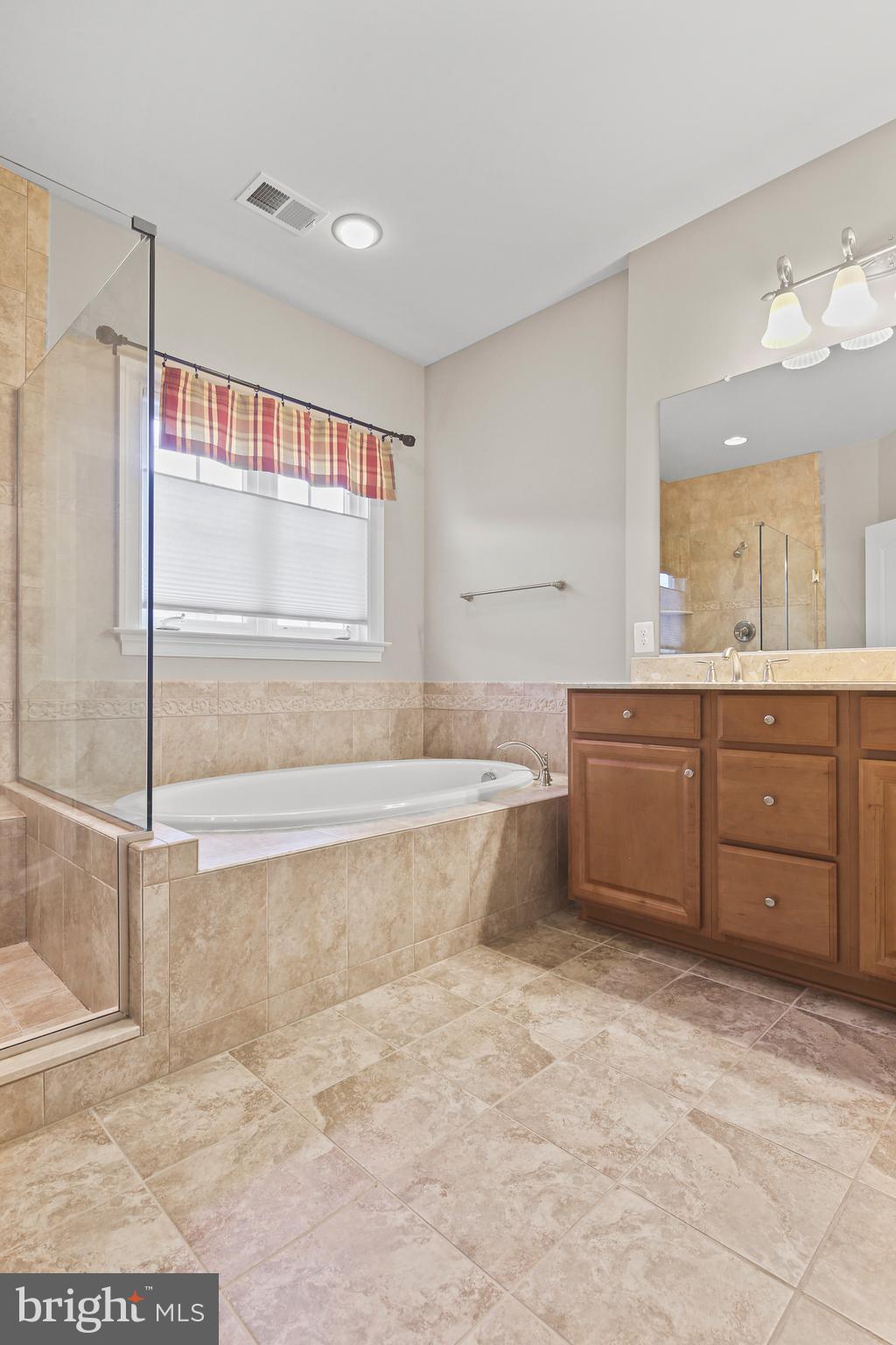 3553 Katherine Way Frederick, MD 21704 - Photo 15 of 34 a bathroom with a tub sink and mirror
