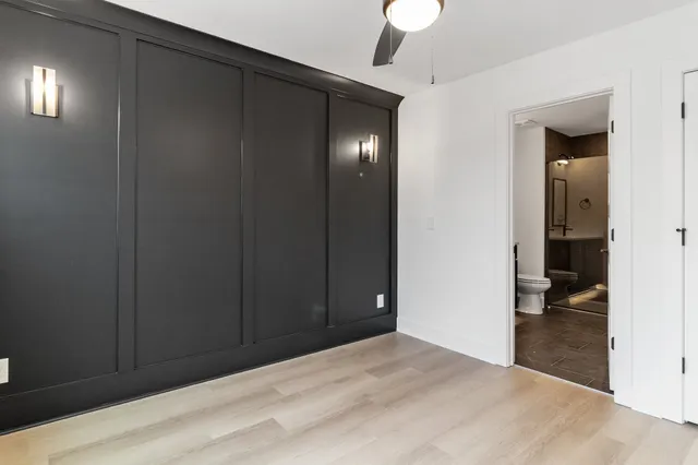 a view of a livingroom from a hallway